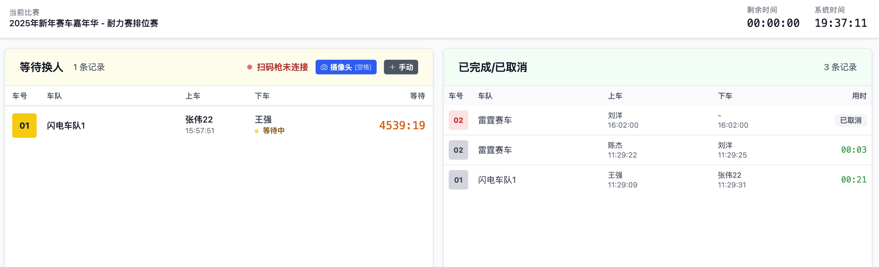 换人界面